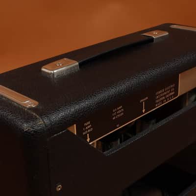 1965 Fender Champ Amp AA764 - Blackface - All Original - Incl. Original Shipping Box & Leather Cover image 5