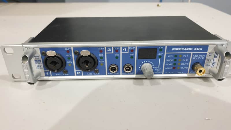 RME Fireface 400 Audio Interface 2000s - Blue image 1