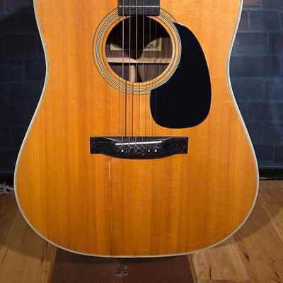 Vintage Japan 1970s S. Yairi 9110 SYairi Dreadnought Acoustic Natural - Top Splice Repair & GREAT Sound! image 6
