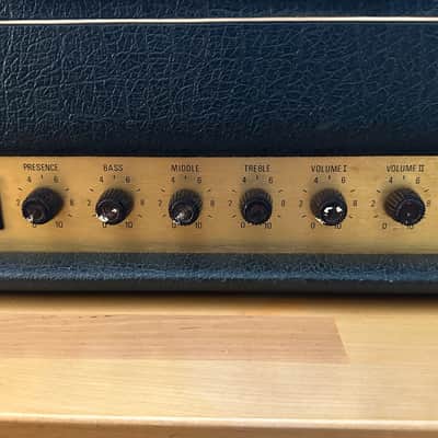Marshall JMP 1987 MK II 2-Channel 50-Watt Guitar Amp Head 1975 - 1981 - Black image 3