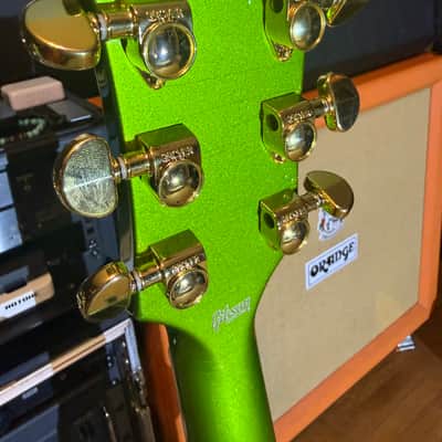 Gibson Custom Shop Made 2 Measure Les Paul Custom w/ Ebony Fingerboard Gloss Gecko Green Sparkle image 16