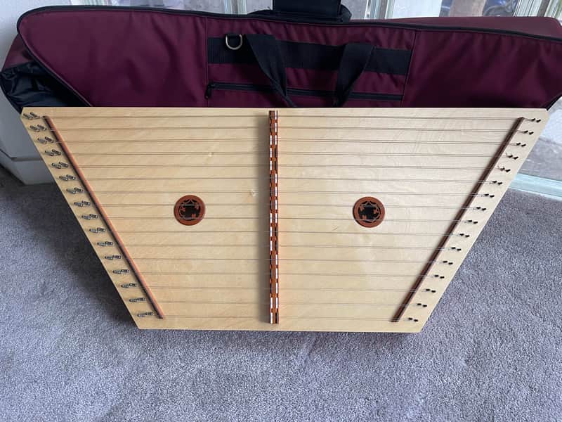 Dusty Strings  Piano Hammered Dulcimer  2000s Natural image 1