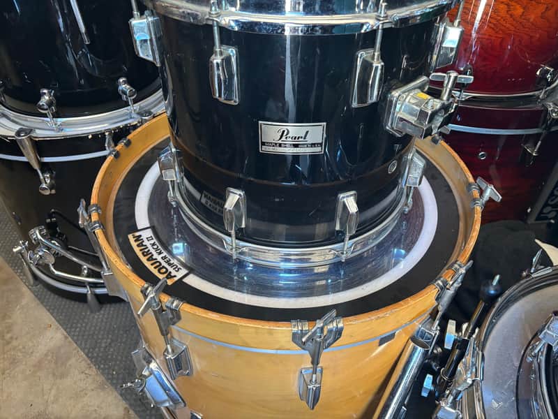 Pearl Vintage MLX black pearl 14 x 12 Drum Tom image 1