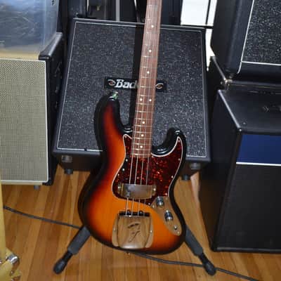 Fender 61 Reissue Jazz Bass Stack Knob Sunburst (1997 ) image 1