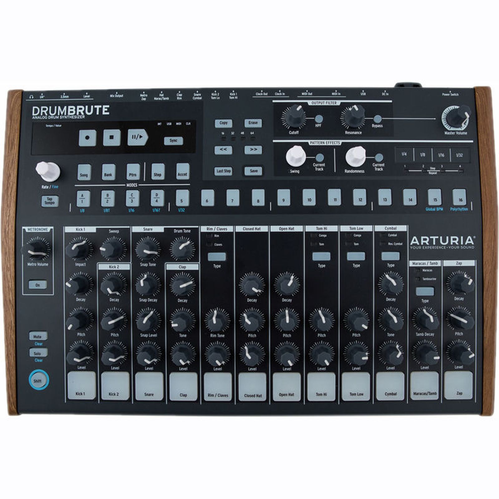 Arturia DrumBrute Analog Drum Machine and Sequencer | Reverb