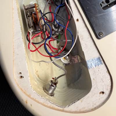 Squier II Body Stratocaster 1991 - White pearl metallic image 7