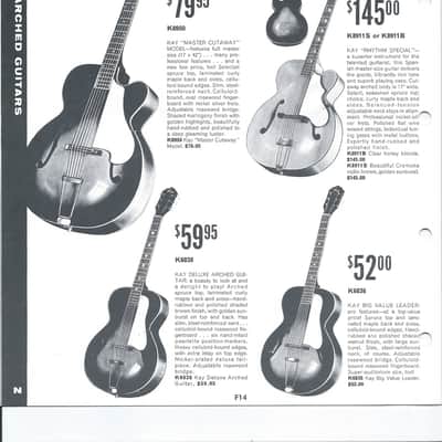 Vintage 1960 Kay Guitar Catalog Brochure Full Line image 4
