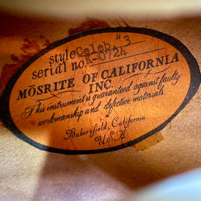 Mosrite Celebrity 3 c 1967 - Sunburst original vintage USA Mosley image 9