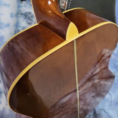 2002 Hofner Acoustic Guitar Model HAS-05GC New Strings Pro Setup Original Soft Shell Case image 9