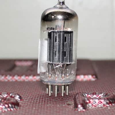 RAYTHEON JRP (JAN) 5687 E182CC RARE BLACK LADDER PLATE REC [] GETTER COPPER GRID POST VINTAGE 1956 image 2