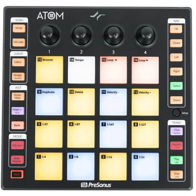 PRESONUS ATOM SQ MIDI USB Ableton DJ Pad Controller+Audio Technica Microphone image 6