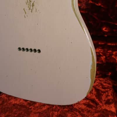 2019 Fender Custom Shop Limited Edition NAMM ‘63 Telecaster Relic Shell Pink Matching Headstock | 1-of-1 Custom Color Spec image 17