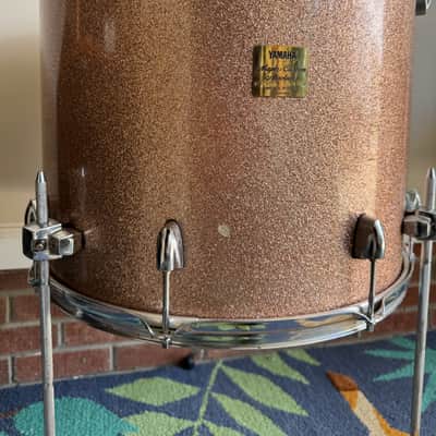 Yamaha Maple Custom Absolute 18inch Floor Tom Drum Champagne Sparkle image 2