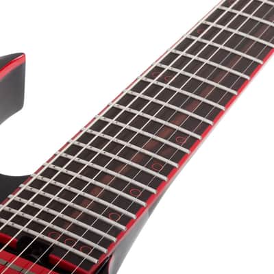 Schecter Sunset-7 Red Dawn Gloss Black image 11