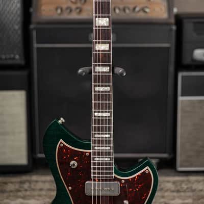 Novo Custom Shop Miris J Semi-Hollow Electric Guitar - Matrix Sparkle with Gig Bag image 4