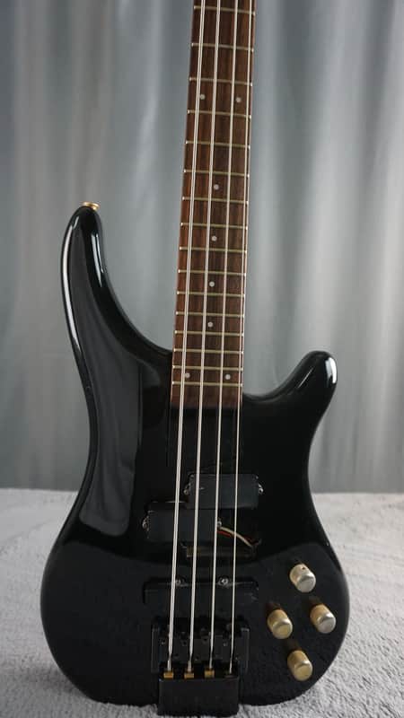 Fernandes Headless Bass MIJ Black w/ EMG PJ Pickups Vintage image 1