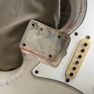 1966 Fender Stratocaster with Rosewood Fretboard Olympic White image 17