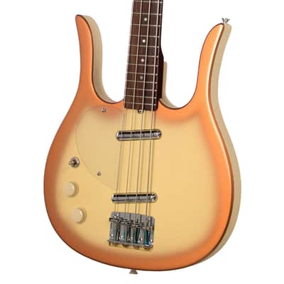 Jerry Jones LEFTY Longhorn Bass - Copperburst - Short Scale Electric Bass Guitar - USED! image 2