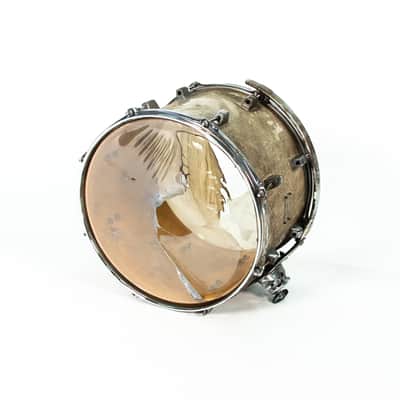 OCDP 14/18/22 Burned Silver Sparkle Drum Kit Owned By Tre Cool Of Green Day image 8