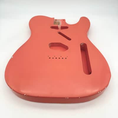 MJT Telecaster Body Alder Relic Nitro Faded Fiesta Light mjt6713 image 5