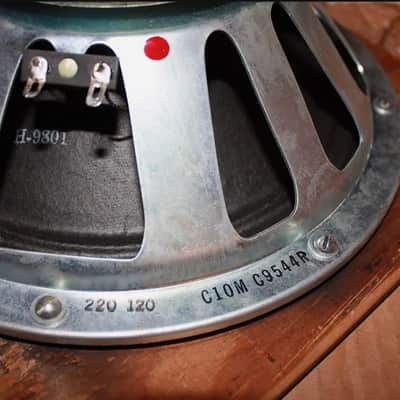 Vintage Jensen C10M 1971 - Silver Frame w/Sticker, Original 8 Ohm Cone (RARE) image 3