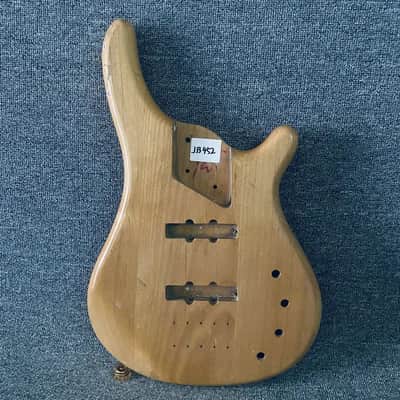 Solid Alder Wood 4 String Bass Body image 1