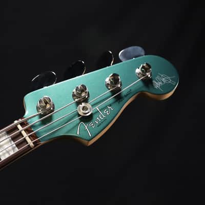 Fender Adam Clayton Jazz Bass Rosewood Fingerboard Sherwood Green Metallic 66A image 4