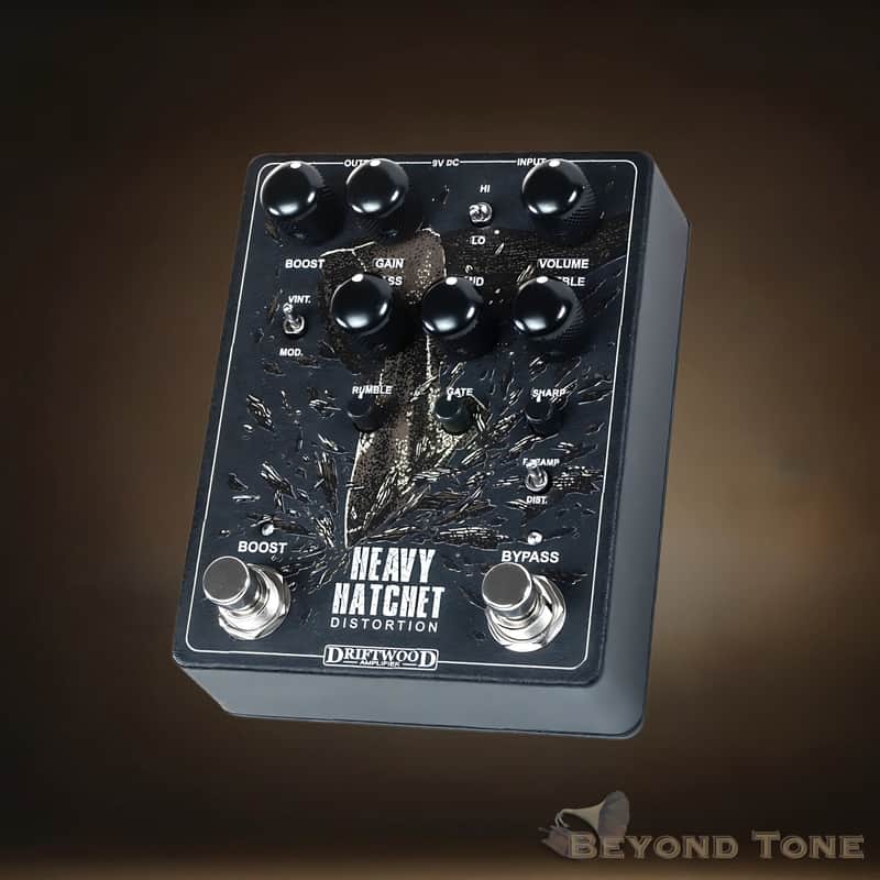 Driftwood Heavy Hatchet – High-Gain Distortion Preamp Pedal – Rare