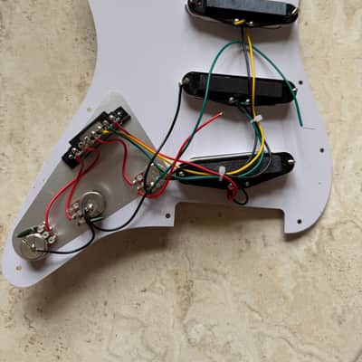 Stratocaster Style Loaded Pickguard & Backplate w/mounting screws image 7
