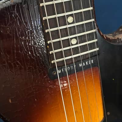 Vintage Gibson Melody Maker Singlecut 1960 1961 Sunburst Worn Les Paul Jr image 16