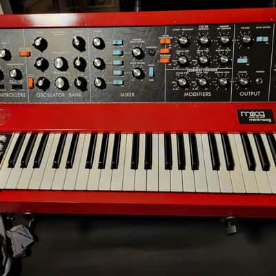 Moog Geddy Lee Minimoog Model D 44-Key Monophonic Synthesizer 2025 - Present - Red / Black image 1