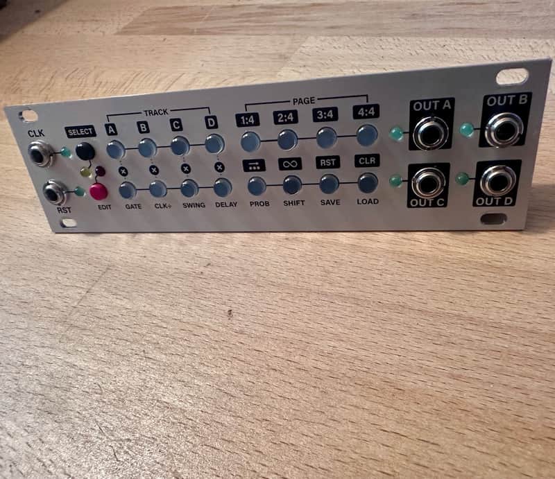 MINT Intellijel Steppy 1U 4-Track 64-Step Step Sequencer Eurorack Synth Module image 1