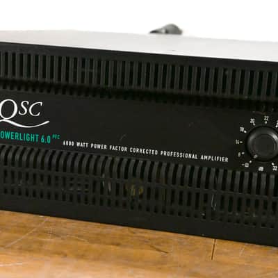 QSC PowerLight 6.0 PFC Power Factor Corrected 2-Channel Power Amplifier CG011WB image 3