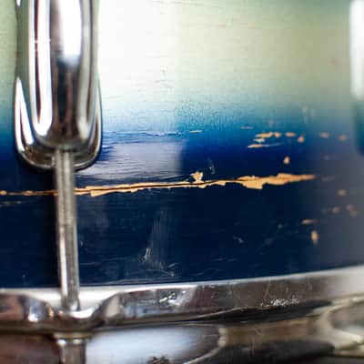 1960 Slingerland 7x14 Blue & Silver Duco Student Model Snare Drum image 10