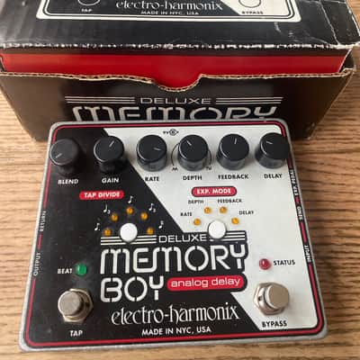 Electro-Harmonix Deluxe Memory Boy Tap Tempo Analog Delay 2010 - Present - Black / White / Red image 1