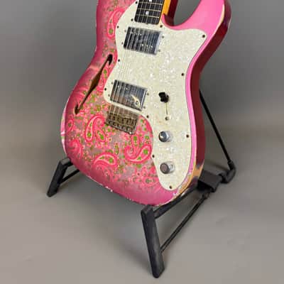 Fender Custom Shop 72' Reissue Telecaster Thinline - 2021 - Relic Pink Paisley image 8