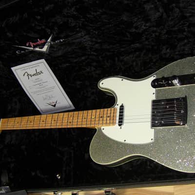 Fender Custom Sparkle Telecaster 2009 Silver Sparkle image 8