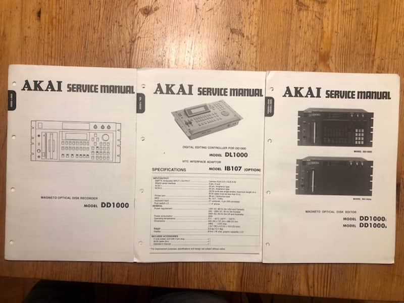 Akai Service Manuals Akai DD1000, DD1000i, DD1000s, DL1000 2000 image 1