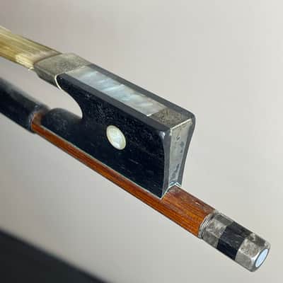 Antique Otto Adler Violin Bow Silver Mounted image 6