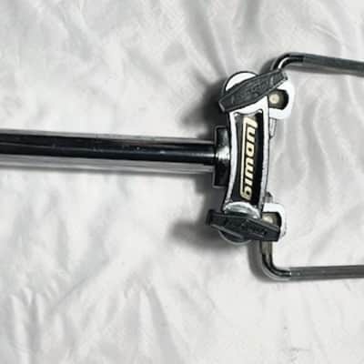 Ludwig 70s 781-2 19" Double Tom Holder w/3D Printed Reproduction #2847 Ludwig Logo Black T-Handles  - LDTH-106 image 3