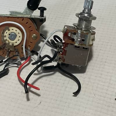 2000's Japan Jackson DK2 Dinky Upgraded Complete Control Electronics Wiring Harness CTS Pots, Orange Drop Capacitor image 3