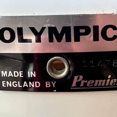 Premier OLYMPIC 12x8 Tom White Duroplastic Late 60s 70s - White Duroplastic image 18