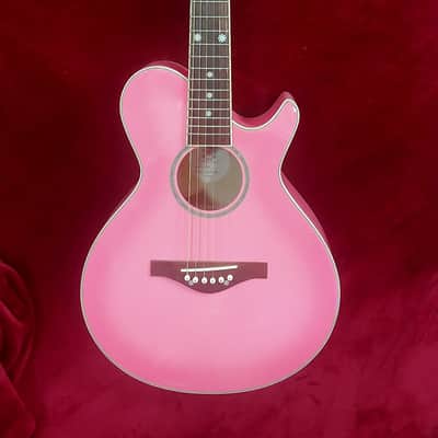 Daisy Rock 6260 Acoustic Guitar Pink 3/4 scale image 2