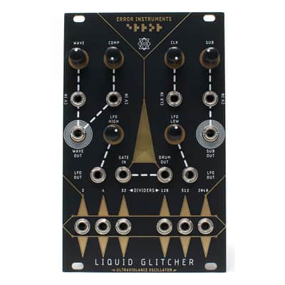 Error Instruments Liquid Glitcher Eurorack Ultraviolence Oscillator (Gold) image 7