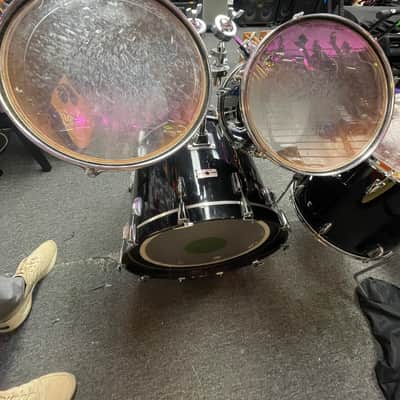 Yamaha Tour Custom 4-piece Shell Pack - Black Lacquer 1980's image 6