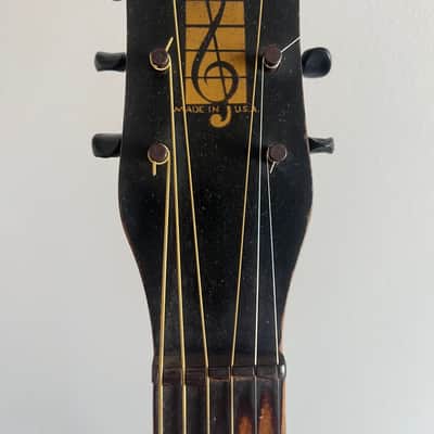 Harmony Ridgeway archtop acoustic  1943 Moon burst image 13