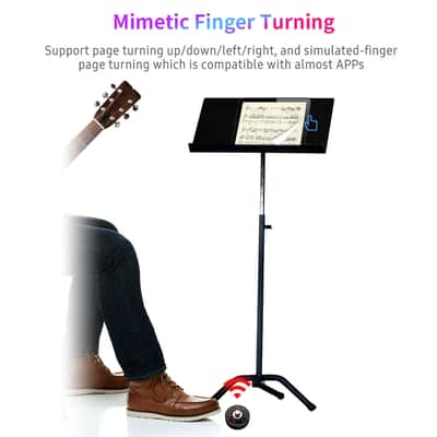 Bluetooth Hands-free Page Turner Pedal Wireless Foot Switch Rechargeable image 5