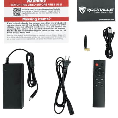 Rockville BLUDAC2B Hi-Res 192K Amplifier Home Bluetooth Receiver Optical/Sub Out image 6