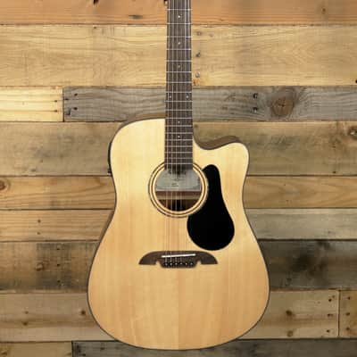 Alvarez Artist Series AD30CE Acoustic/Electric Dreadnought Guitar Natural image 4