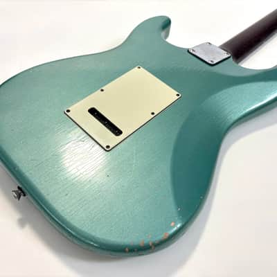 Schecter Nick Johnston Signature Custom Shop 2021 Teal Green Metallic Aged Nitro image 16